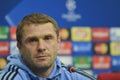 KIEV, UKRAINE - December 8, 2015: Dynamo Kiev's coach Serhiy Rebrov