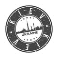 Kiev Ukraine Europe Stamp Logo Icon Symbol Design Skyline City Seal.