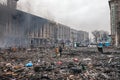 KIEV, UKRAINE - February 19, 2014: Mass anti-government protests