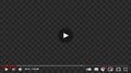 Kiev, Ukraine - February 07, 2021: Youtube multimedia player window template