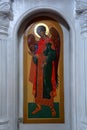 Inside Orthodox church. Royalty Free Stock Photo