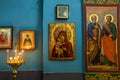Icons and interior of St. Michael`s Church