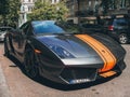 Kiev, Ukraine - June 12, 2011: Lamborghini Gallardo LP570-4 Spyder is parked in the city. Luxury Italian supercar Royalty Free Stock Photo