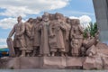 Kiev, Ukraine - June 12, 2016: Monument symbolizing the friendship between the Russian and Ukrainian peoples