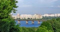 View of the Paton Bridge. Kiev, Ukraine