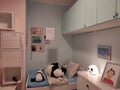 KIEV, UKRAINE - MARCH 06, 2021: Children`s room at the IKEA store. Royalty Free Stock Photo