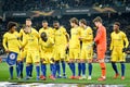 Kiev, UKRAINE - March 14, 2019: General total group photo FC Chelsea team during the UEFA Europa League match between Dynamo