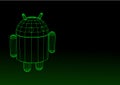 KIEV, UKRAINE - MAY 26, 2015: Android logotype on pc screen. Android - the operating system for smart phones, tablet computers, e-