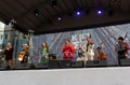 Kiev, Ukraine - May 12, 2018: Ethnic band Hudaki Village Band