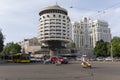 Kiev, Ukraine - May 18, 2019: Hotel Salut on the Square of Glory, built in 1984