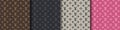 Zdolbuniv, Ukraine - May 6, 2023: Louis Vuitton texture pattern. Louis Vuitton color texture wallpaper collection