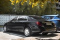 Kiev, Ukraine - May 22, 2021: Luxury car Mercedes-Benz Maybach S560 parked in the city