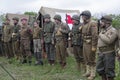 Kiev, Ukraine - May 9, 2019: Mans in the form of a soldier of the American army of the Second World War