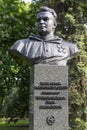 Kiev, Ukraine - May 18, 2019: Monument twice Hero of the Soviet Union Army General Ivan Chernyakhovsky