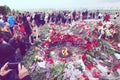 KIEV - UKRAINE - MAY 2017: The Park of Glory on Victory Day in Kiev.