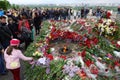 KIEV - UKRAINE - MAY 2017: The Park of Glory on Victory Day in Kiev.