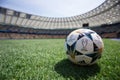 Kiev, Ukraine - May 16, 2018: UEFA Champions League Final Kyiv official match ball Royalty Free Stock Photo