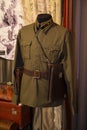 Kiev, Ukraine - May 08, 2019: Uniform officer of the NKVD in the exposition of the museum Royalty Free Stock Photo