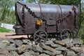 Monument `The Gypsy wagon` in memory of the victims of the Roma Genocide