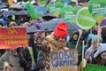 KIEV, UKRAINE - Nov 29, 2015: Ukrainians take a part in the Ukrainian Global Climate March