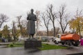 Kiev, Ukraine - November 02, 2018: Monument to Grigory Skovoroda