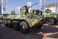 Kiev, Ukraine - October 10, 2018: Armored personnel carrierf the Ukrainian production