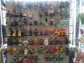 KIEV, UKRAINE - October 17, 2019: a collection of various mini-characters of LEGO. Sale