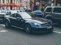 Kiev, Ukraine - October 16, 2010: Mercedes-Benz SL 65 AMG BLACK SERIES in the city. Car in traffic