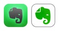 New and old Evernote icons