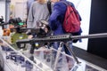 New sniper rifle with thermal imager at the exhibition