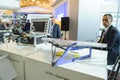 Unmanned reconnaissance aircraft at the exhibition