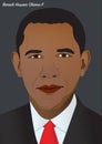 President Barack Hussein Obama II Royalty Free Stock Photo