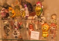 Kiev, Ukraine: Old glass Christmas toys of the 50s-80s of the 20th century