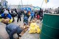 KIEV, UKRAINE: People occupide main Maidan during the pro-European protest