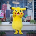 KIEV, UKRAINE - SEPTEMBER 17, 2016: Happy Pokemon in Kiev. Royalty Free Stock Photo