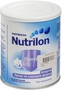 KIEV, UKRAINE - September 18, 2019: Nutrilon Pepti formula with a lack or absence of breast milk Royalty Free Stock Photo