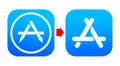 Old AppStore and new App Store icons