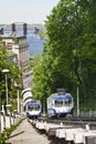 Kievan Funicular or Cable Tram in Operation