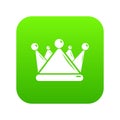 Kievan rus crown icon green vector