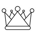 Kievan rus crown icon, outline line style
