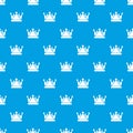 Kievan rus crown pattern vector seamless blue