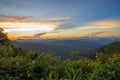 Impressive scenery during sunset from Kiew Lom viewpoint,Pang Mapa districts,Mae Hong Son,Northern Thailand.