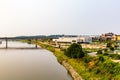 Kiewit Luminarium on the shores of Missouri River in Omaha Nebraska Royalty Free Stock Photo