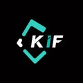 KIF creative minimalist letter logo. KIF unique vector initials alphabet letter logo design Royalty Free Stock Photo