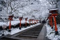 Kifune shrine winter Royalty Free Stock Photo