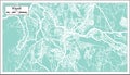 Kigali Rwanda City Map in Retro Style. Outline Map. Royalty Free Stock Photo