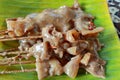 Kikil satay, satay-shaped food from the skin of an animal