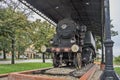 Old steam locomotive series 51 - 159 manufactured in Hungary around 1910. Kikinda, Serbia.