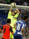 Kiko Casilla of RCD Espanyol Royalty Free Stock Photo