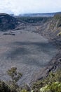 Kilauea Iki and Kilauea Caldera Royalty Free Stock Photo